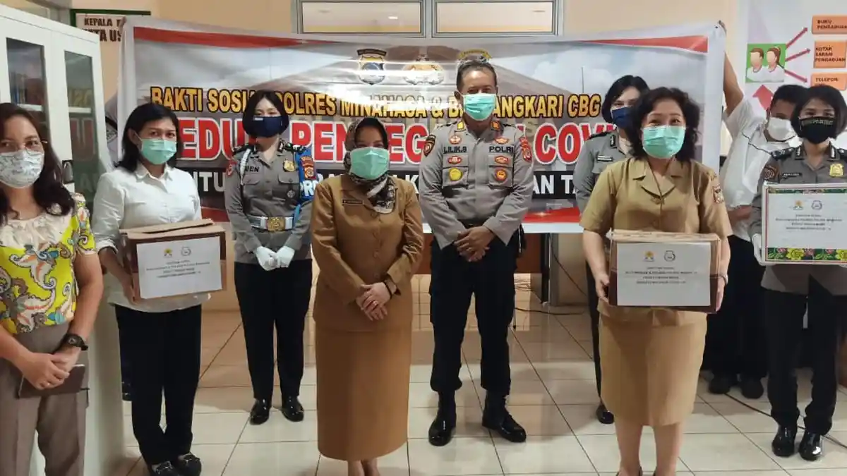 Begini Upaya Polres Minahasa Dukung Tim Medis di Minahasa