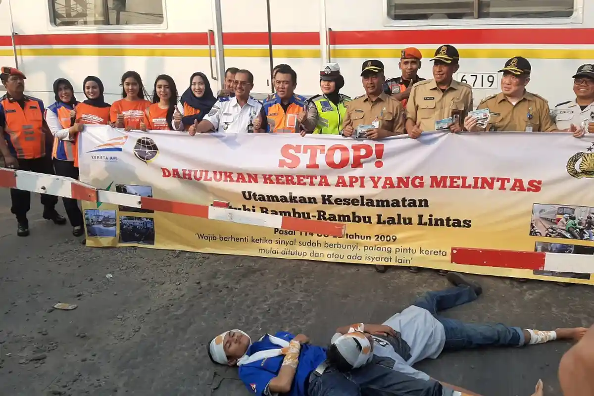 PT KAI Catat Hanya 171 Perlintasan Resmi dari 458 Perlintasan Kereta Api di Daop I Jakarta