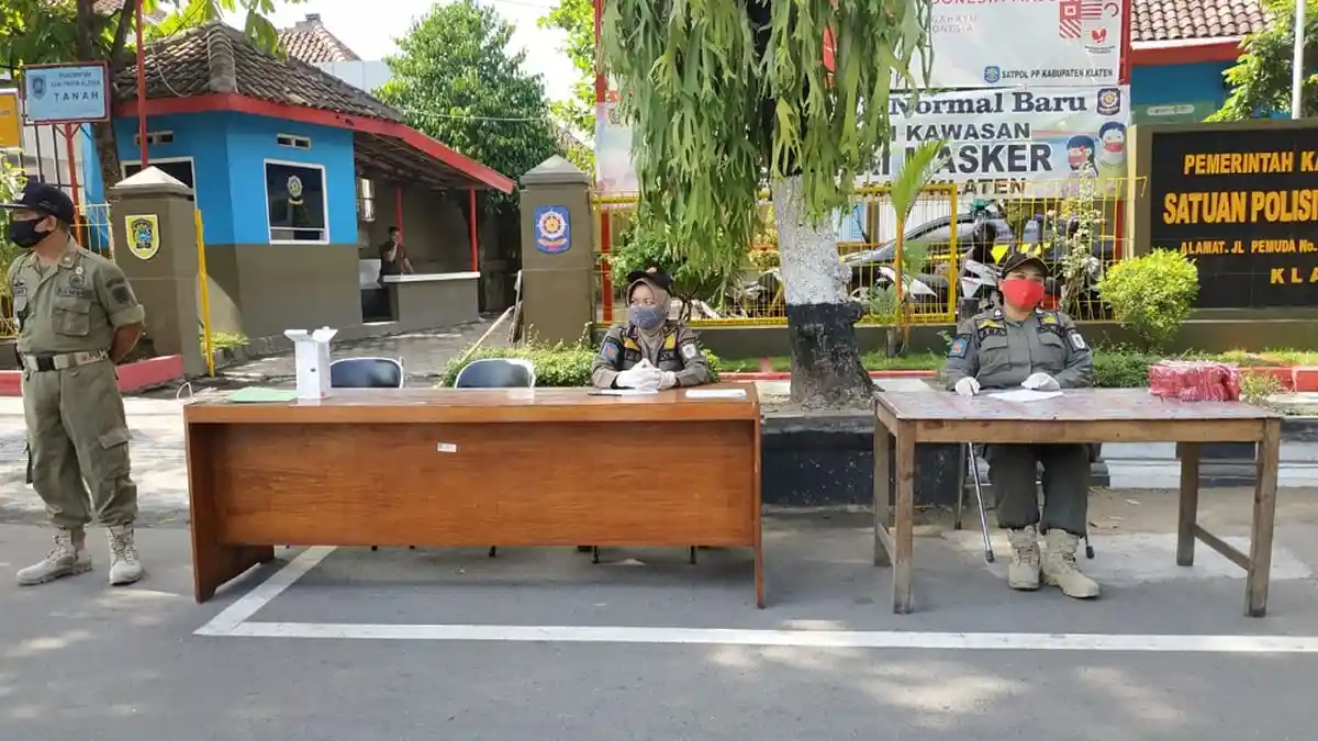 Terapkan Sanksi Baru, Satpol PP Klaten Jaring 42 Warga yang Langgar Kedisiplinan