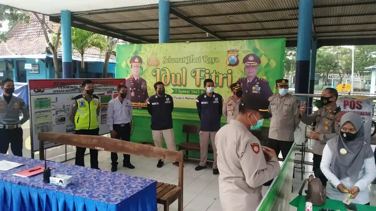 Dua Hari seusai Lebaran, Arus Balik Mudik di Pamekasan Mulai Ramai, Wakapolres Cek Lapangan