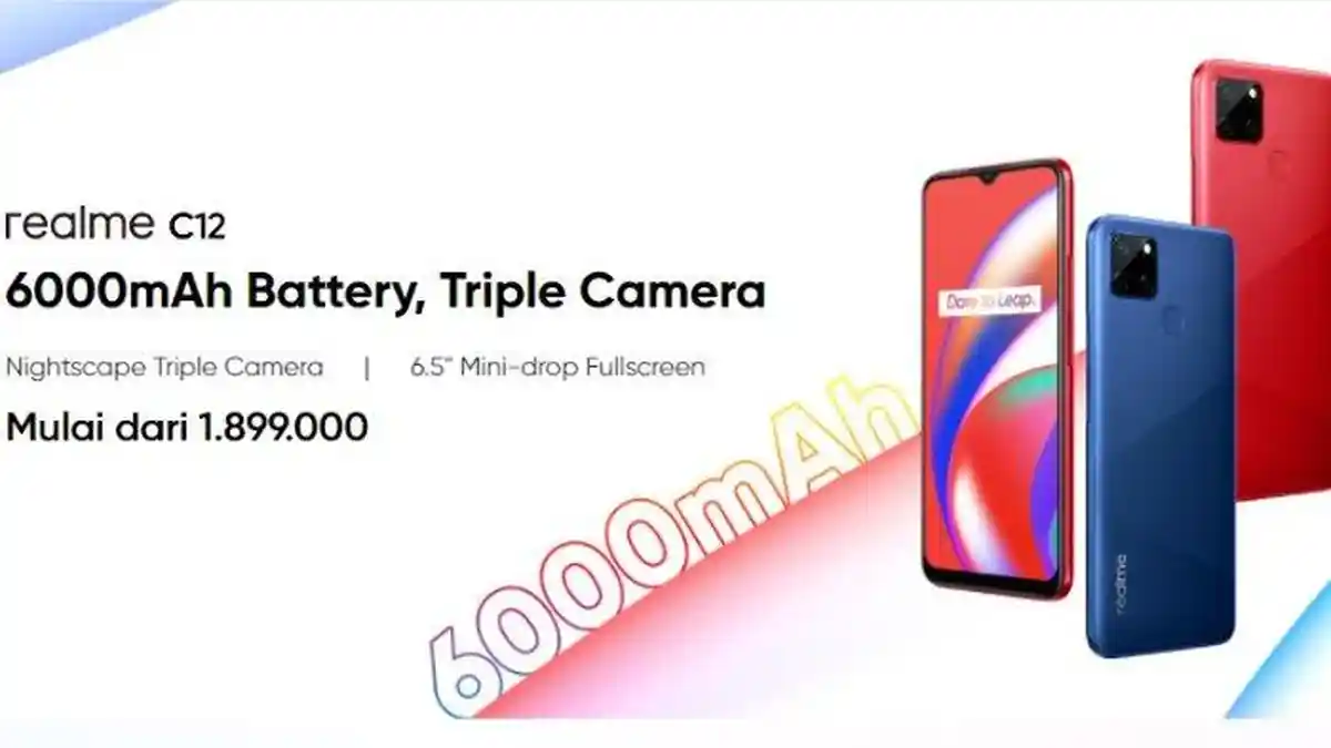 Harga HP Realme C12 Terbaru Agustus 2020, Dijual Mulai Rp 1,9 Juta dan Ini Spesifikasinya