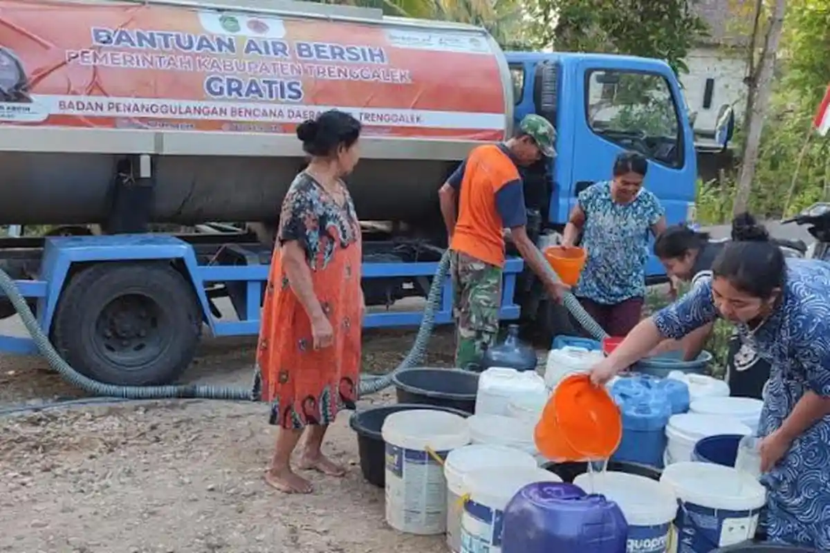 Daerah Terdampak Kekeringan di Trenggalek Makin Luas, Hanya Dua yang Masih Aman