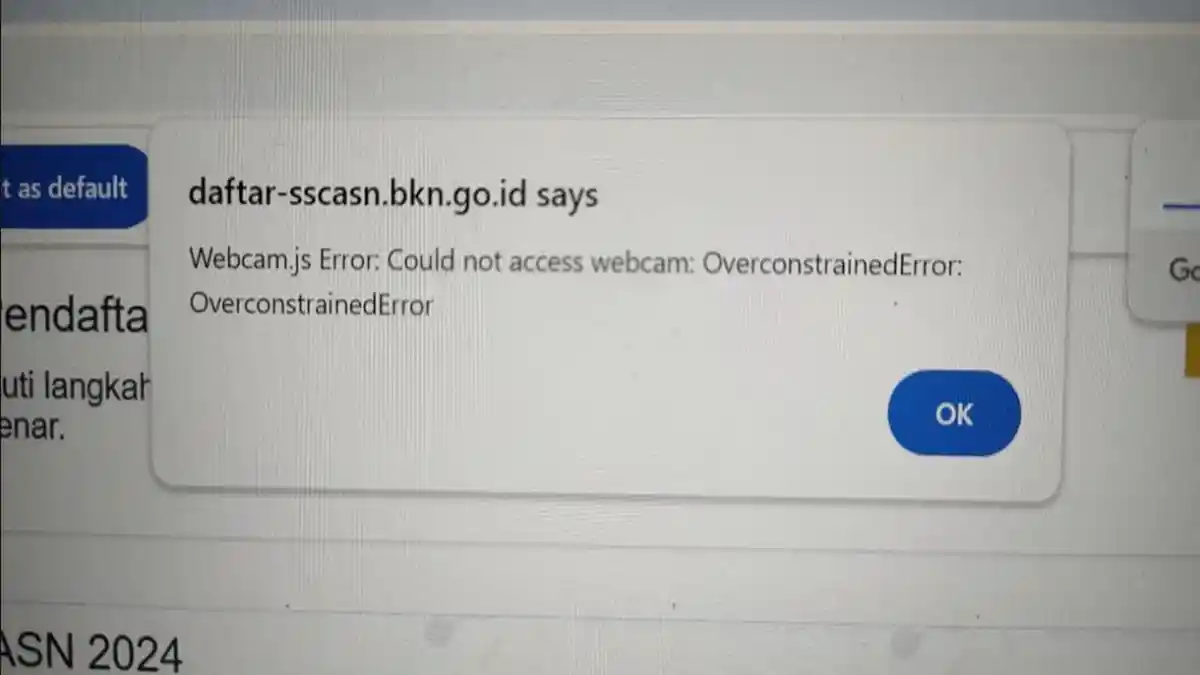 Webcam Js Error: Could Not Access Webcam: Overconstrained Error, Saat Swafoto CPNS, Ini Solusinya