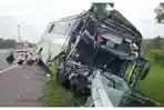 Kecelakaan di Tol Cipali Terjadi Lagi, Bus 65 Penumpang Tabrak Truk, 28 Orang Terluka