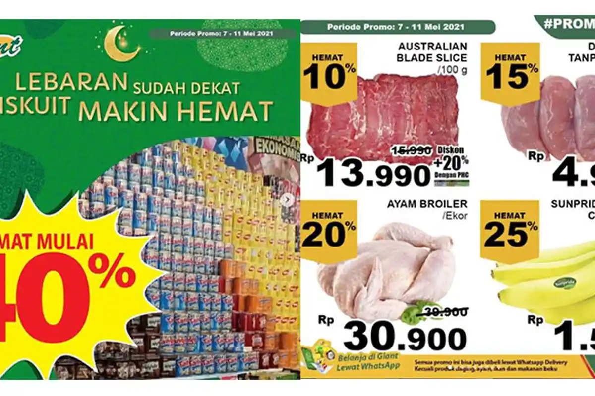 Hari Terakhir Promo JSM Giant 11 Mei 2021, Daging Rendang Harga Spesial, Kurma Beli 1 Gratis 1