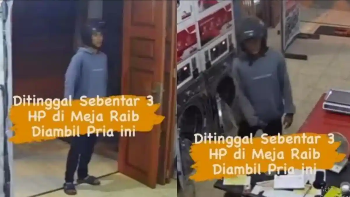 Viral Aksi Maling Gondol 3 Unit HP Pemilik Laundry di Titi Kuning Medan