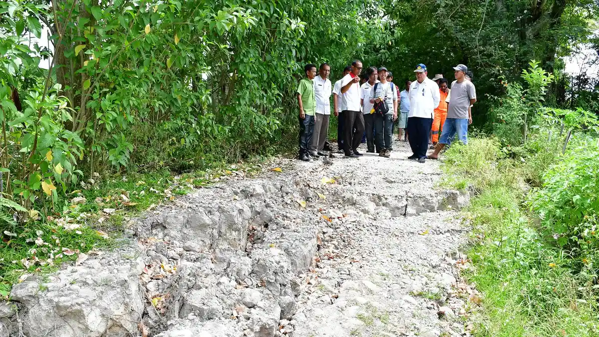 PVMBG dan Pemkab Samosir Kaji Pergerakan Tanah di Desa Parlondut