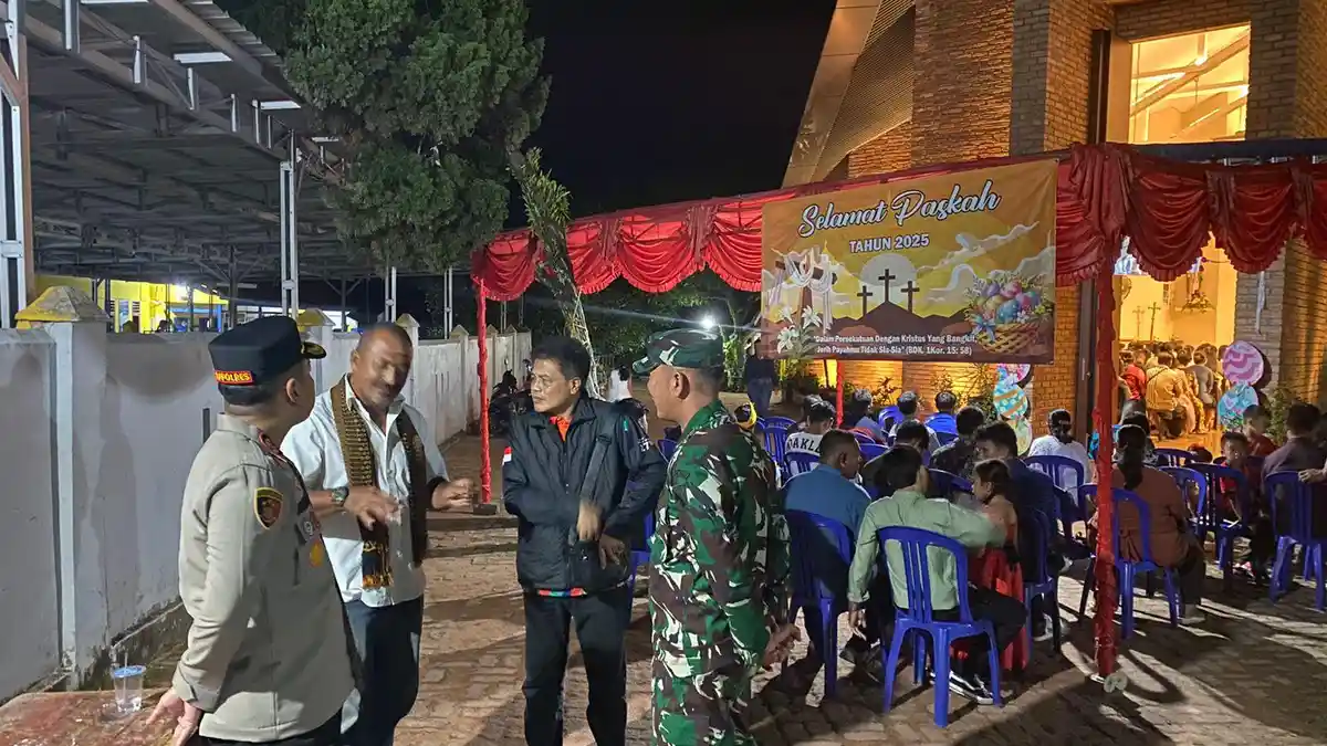 Polres Bangka Selatan Lakukan Pengamanan Gereja