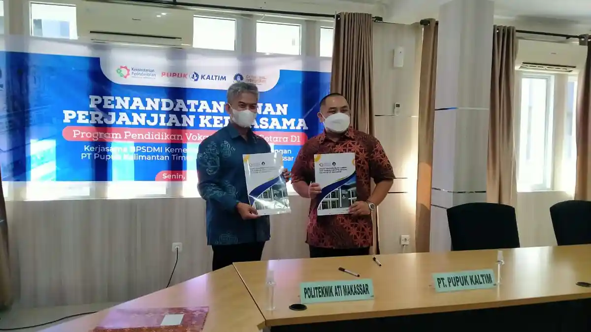 Resmi Jalin Kerja Sama, Poltek ATIM Siap Didik Calon SDM Industri PT Pupuk Kaltim
