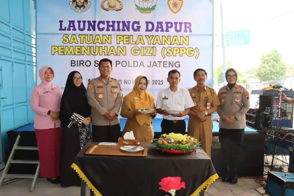 Dapur SPPG Biro SDM Polda Jateng di Polres Sragen Resmi Beroperasi