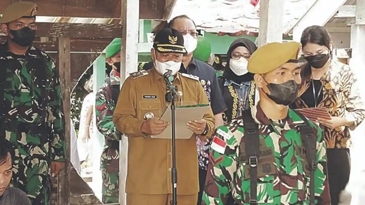 Wabup Mahulu Hadiri Pemakaman Antonius Lung Gun