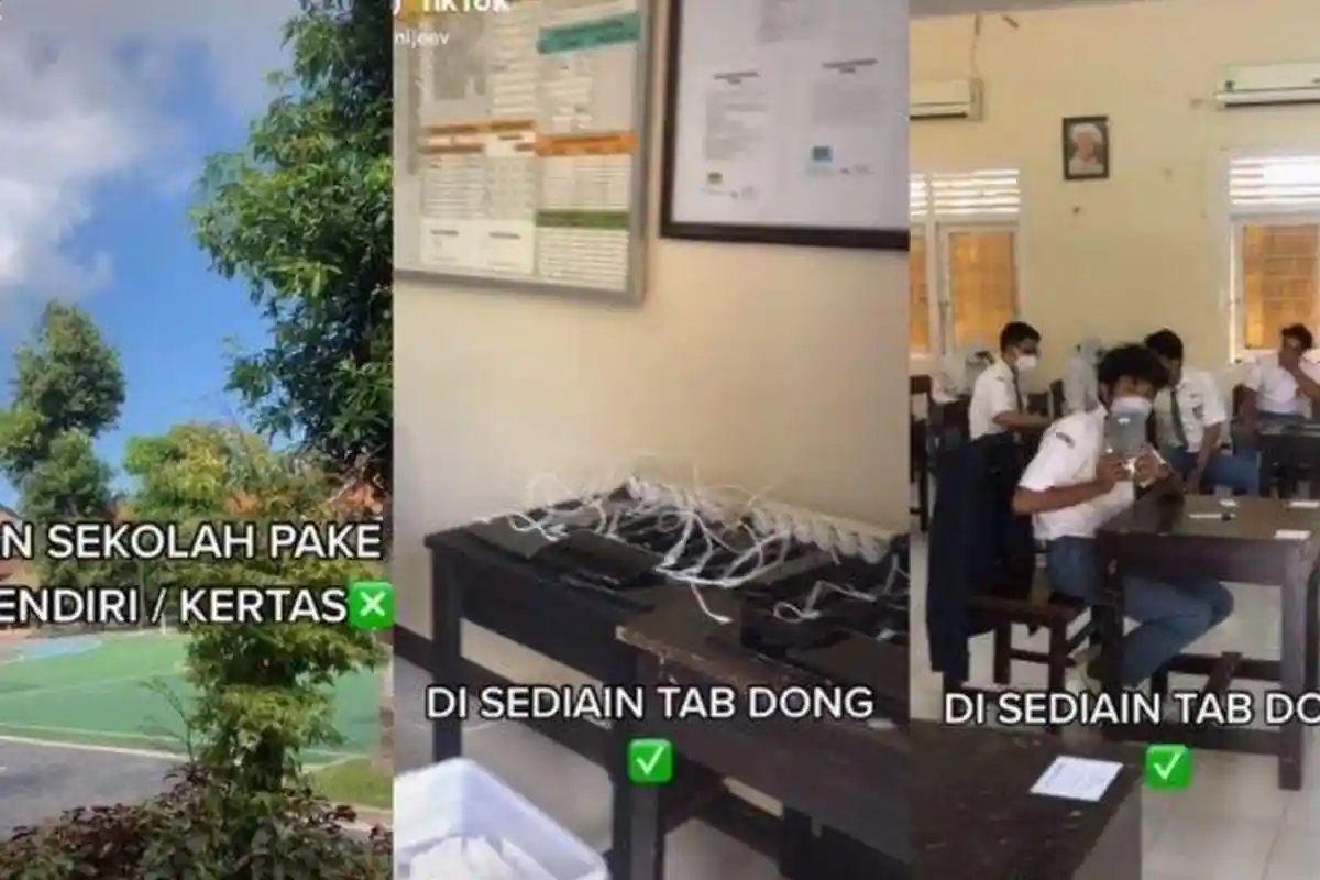 Viral Video Ujian Sekolah Pakai Gadget Tablet di Mataram, Jumlahnya Ada 450 Pcs