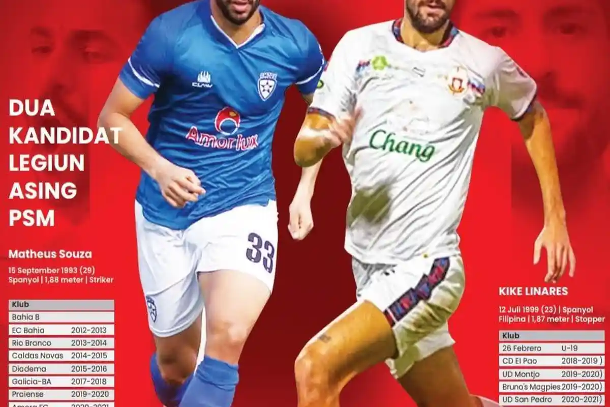 Kode Dua Calon Pemain Asing PSM Makassar Sudah OTW, Benarkah Kike Linares dan Matheus Souza?