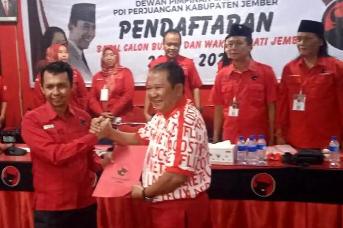Petahana Bupati Jember Pendaftar Pertama di PDIP, Akui Selama 3,5 Tahun Banyak Program Belum Tuntas
