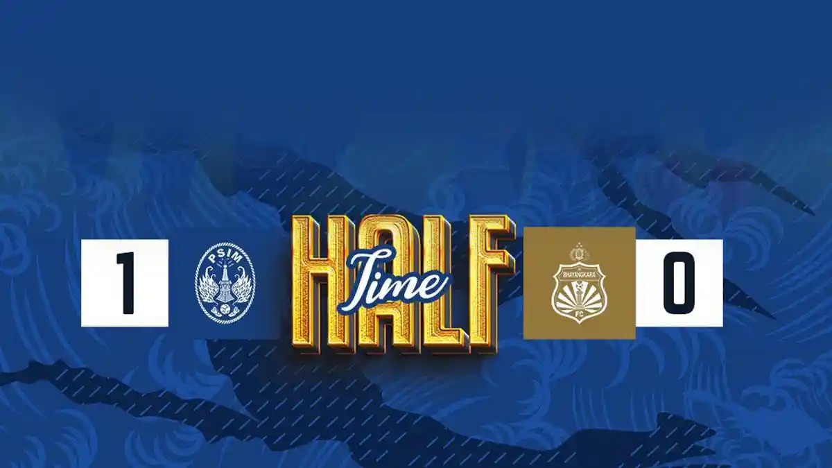 Hasil Final Liga 2 2024-2025 PSIM vs Bhayangkara FC, Babak I PSIM Unggul 1-0