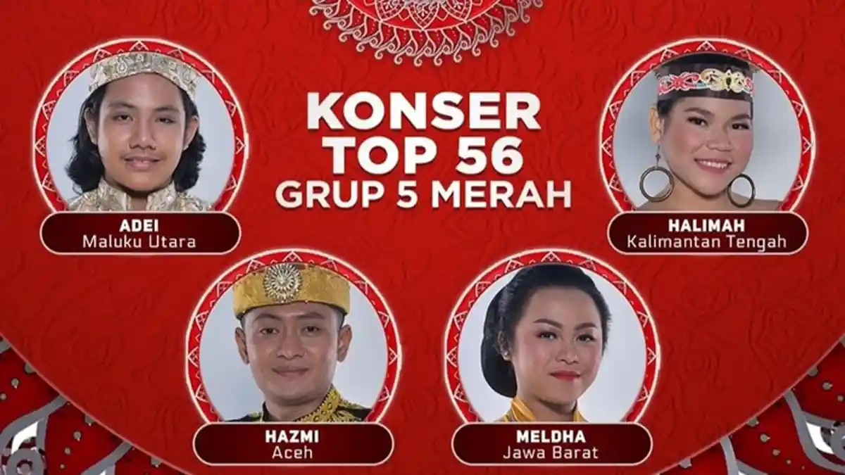 Hasil LIDA 2021 Top 56 Grup 5 Merah, Siapa Tersenggol Tadi Malam? Halimah dan Adei Tak Dapat SO
