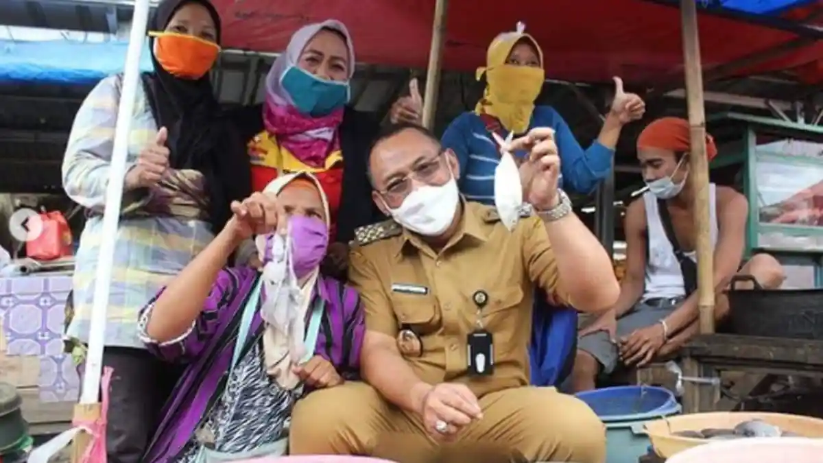 Sidak ke Pasar Kranggot Cilegon, Helldy Resah dengan Amburadulnya Penataan Pedagang