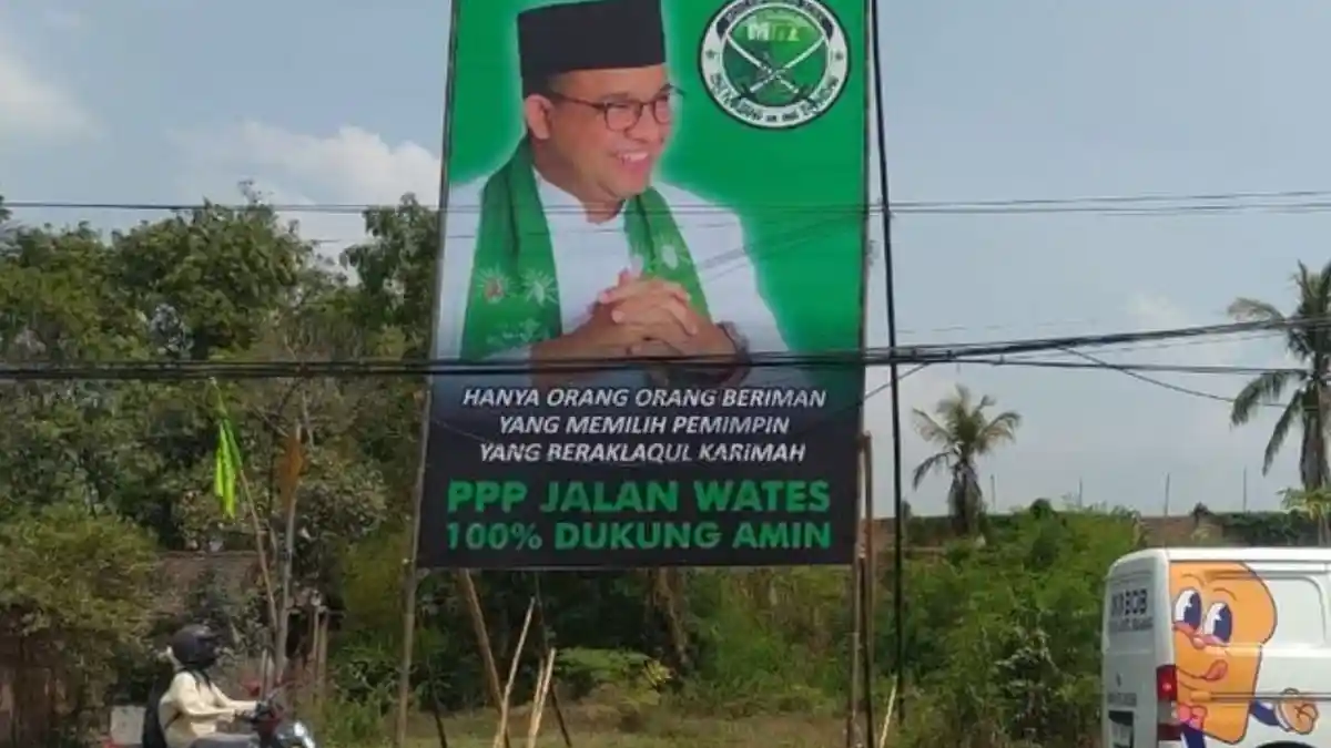 Baliho PPP Dukung Anies Baswedan di Sleman Buat Heboh Partai Kakbah