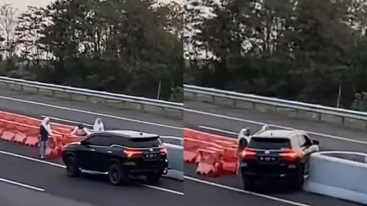 Nasib 3 Emak-Emak Nekat Buka Pembatas Jalan Di Tol Indralaya Prabumulih, Kini Dicari Polisi