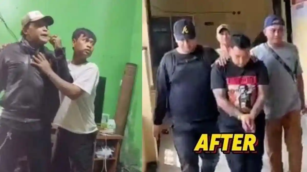 Tak Lagi Garang, Pria Bawa Sajam Minta THR Acak-acak Rumah di Bandung Ditangkap, Kini Tertunduk