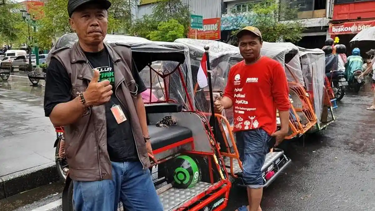 Pendapatan Sopir Becak Motor di Malioboro Meningkat 50 persen Selama Libur Natal 2022