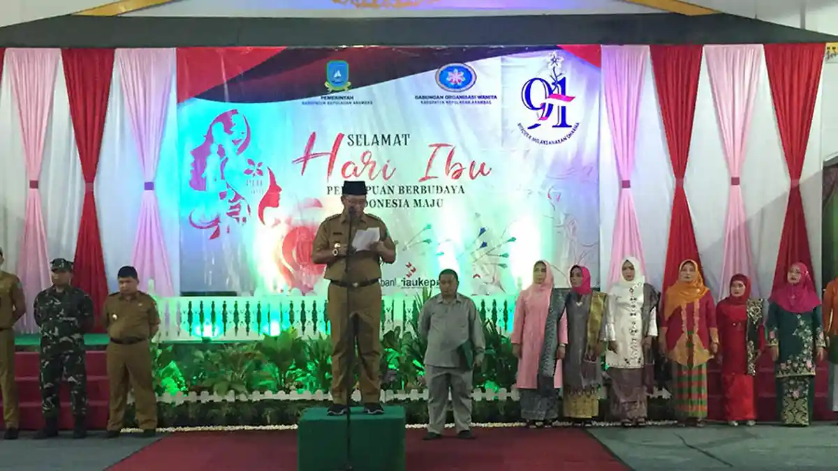 Rayakan Hari Ibu, Pemkab Kepulauan Anambas Gelar Upacara Dalam Gedung