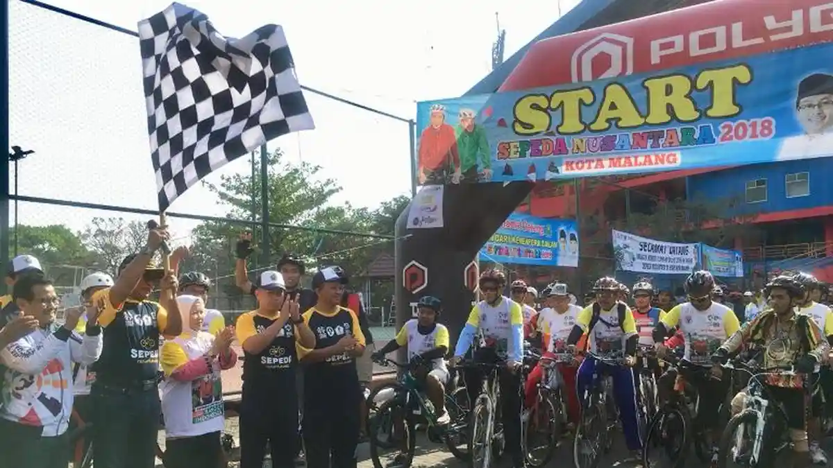 Warga Kota Malang Antusias Ikuti Sepeda Nusantara Etape Malang