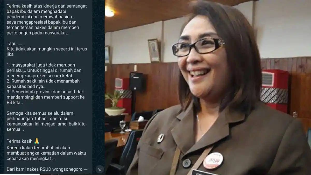 Beredar Pesan Nakes RSUD Wongsonegoro Semarang Soal Pandemi, Direktur: Tidak Seperti Itu