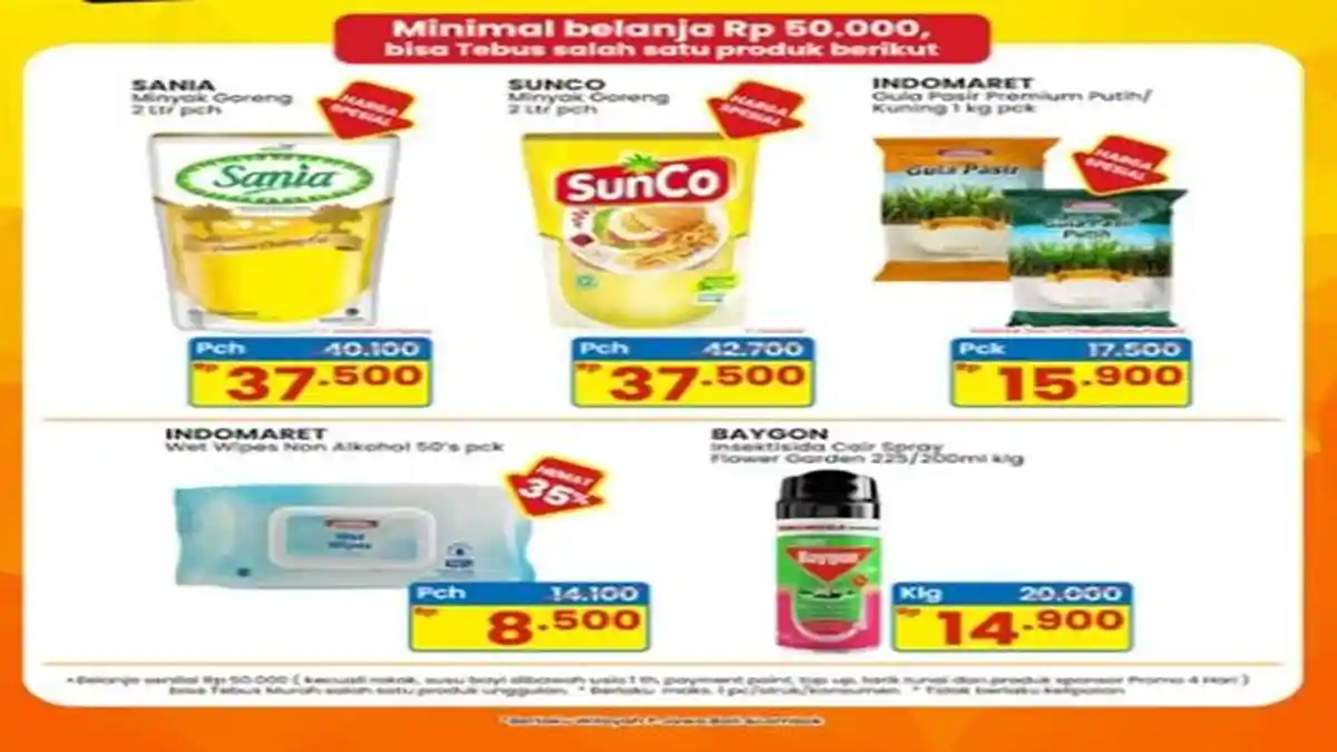 Promo Indomaret Terbaru Promo 4 Hari hingga 18 Mei 2025, Minyak Goreng ...