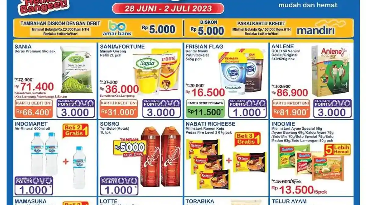 PROMO JSM Indomaret 1-2 Juli 2023 Camilan Weekend Makin Hemat, Chocopie Rp14.500 Telur Omega Diskon