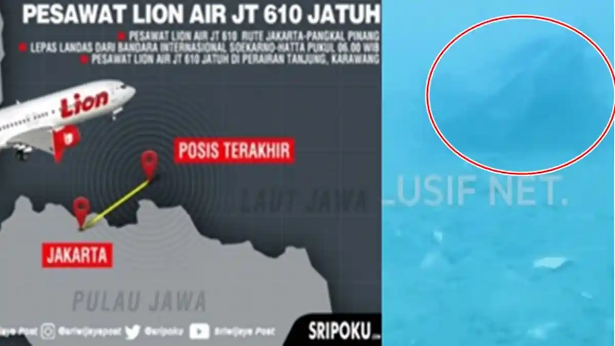 Sinyal Black Box Lion Air JT 610 Ditemukan, Ini Cuplikan Video Puing Bangkai Pesawat, di Dasar Laut