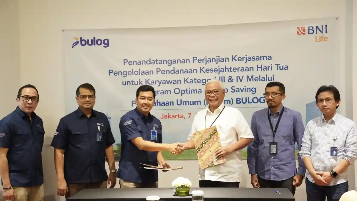 BNI Life dan Perum BULOG Sinergi Kelola Program Kesejahteraan Hari Tua Karyawan