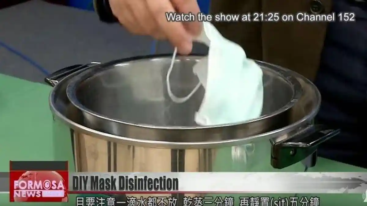 2 Pejabat Taiwan Kukus Masker Bekas dalam Rice Cooker supaya Bisa Dipakai hingga 5 Kali