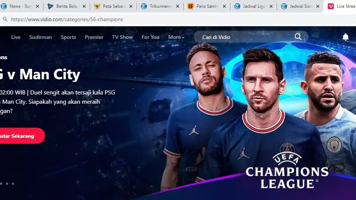 LIGA CHAMPION, PSG vs Manchester City, Pukul 02.00, LIVE SCTV, Messi Main