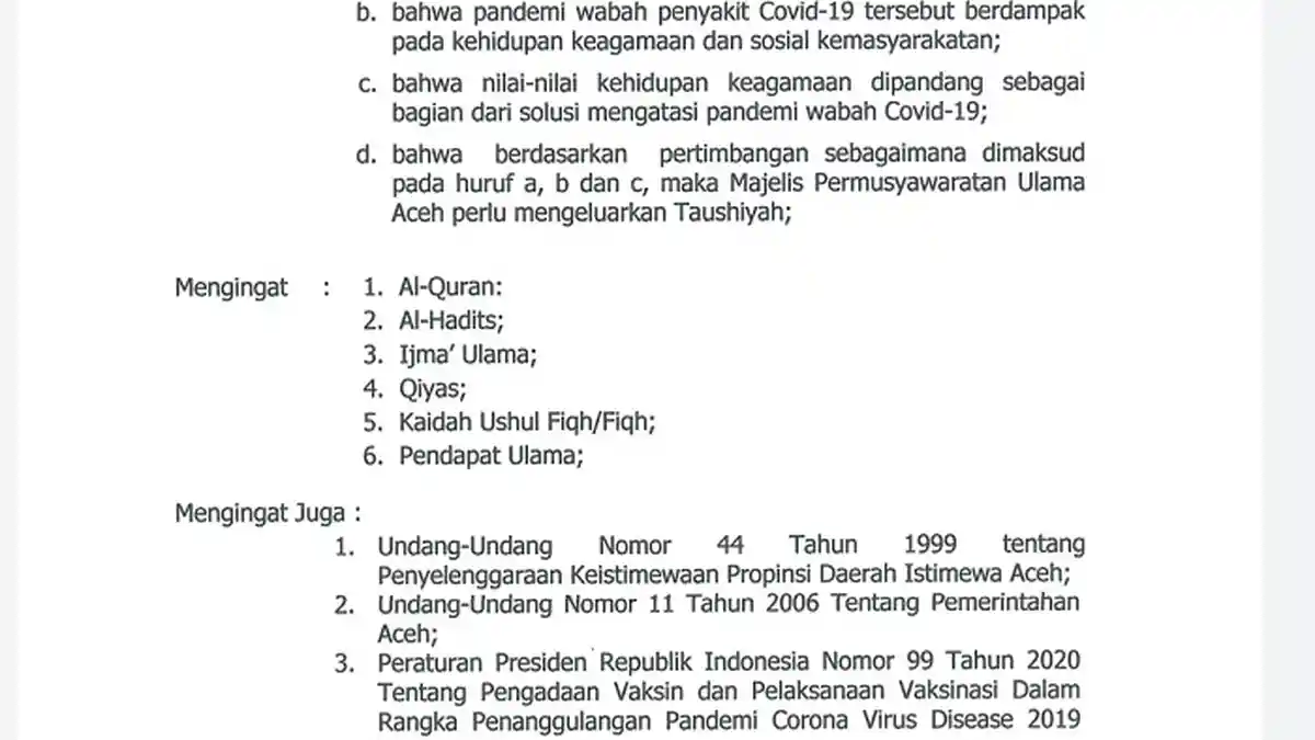 Hindari Covid-19, MPU Aceh Larang Kumpul-kumpul, Buka Puasa Bersama, Sahur Bersama, dan Safari Subuh