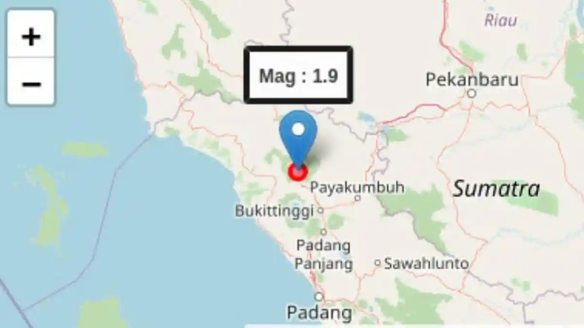 BMKG Catat Dua Kejadian Gempa Bumi Guncang Pasaman Sumbar pada Dini Hari