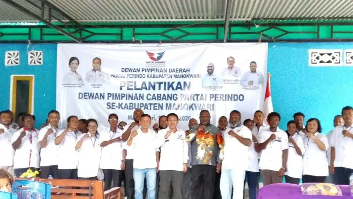 DPD Perindo Manokwari Lantik 14 DPC Tingkat Distrik, Tegaskan Kesiapan Hadapi Verifikasi Faktual