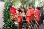 Prosesi Pemasangan Bleketepe Oleh Presiden Jokowi
