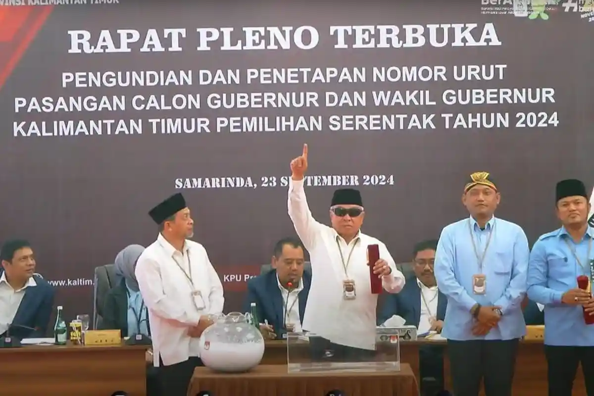 Isran Noor Respons Pakai Bahasa Inggris Usai Dapat Nomor 01, Aksi Isran-Hadi di Pilkada Kaltim 2024