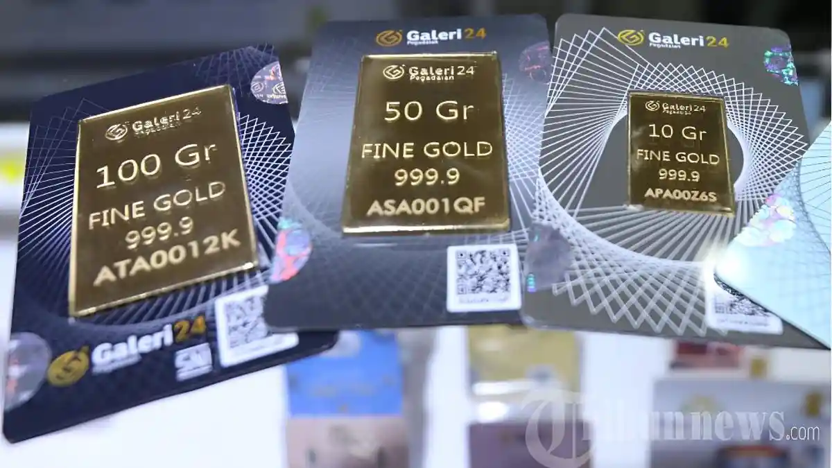 Harga Emas Antam Hari Ini 4 Maret 2026 Kembali Anjlok Rp 77.000 Per Gram