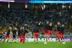 Timnas Denmark Melakukan Pemanasan