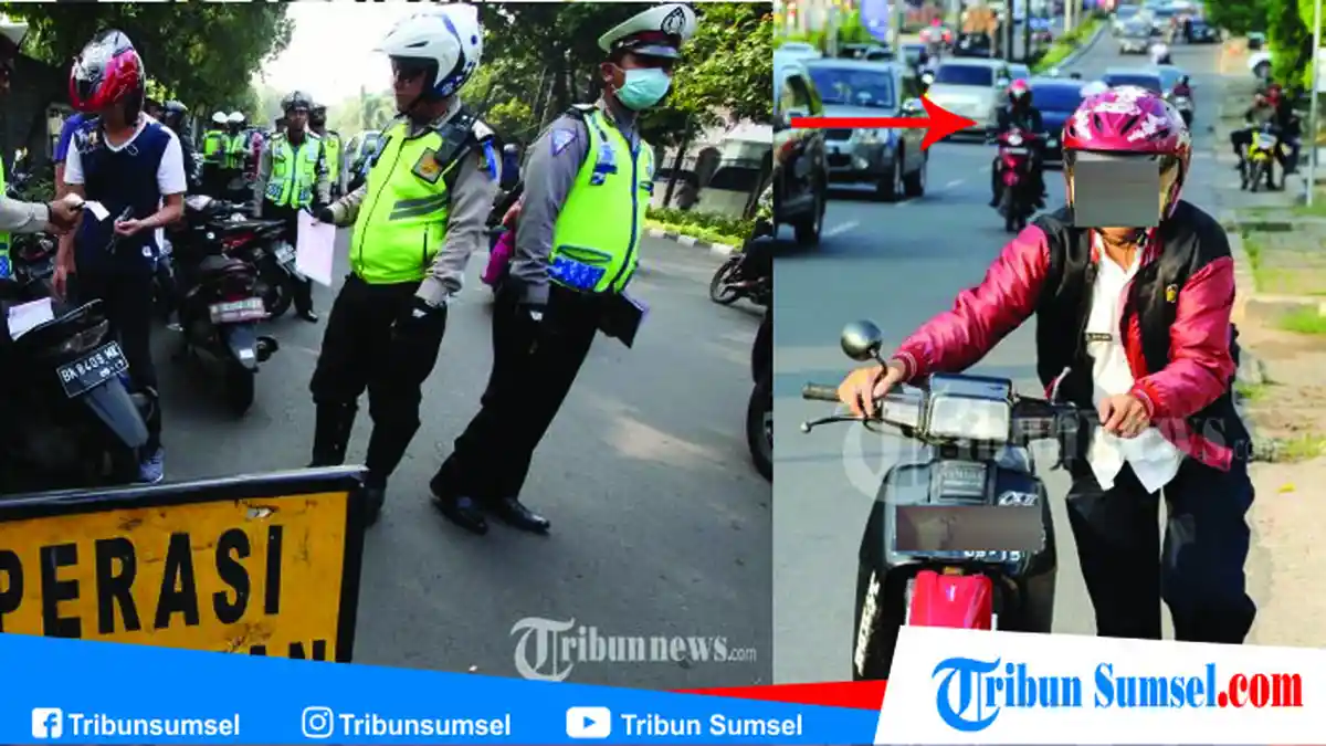 Operasi Zebra 2018: Emak Emak Putar Balik Lawan Arah Hindari Razia Nyaris Ketabrak Mobil Box