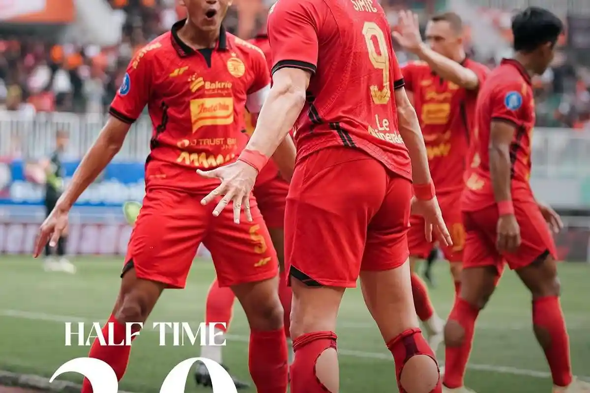 Babak I Persija Jakarta 2-0 Persik Kediri, Gustavo Almeida dan Marko Simic Bikin Skuad Macan Unggul