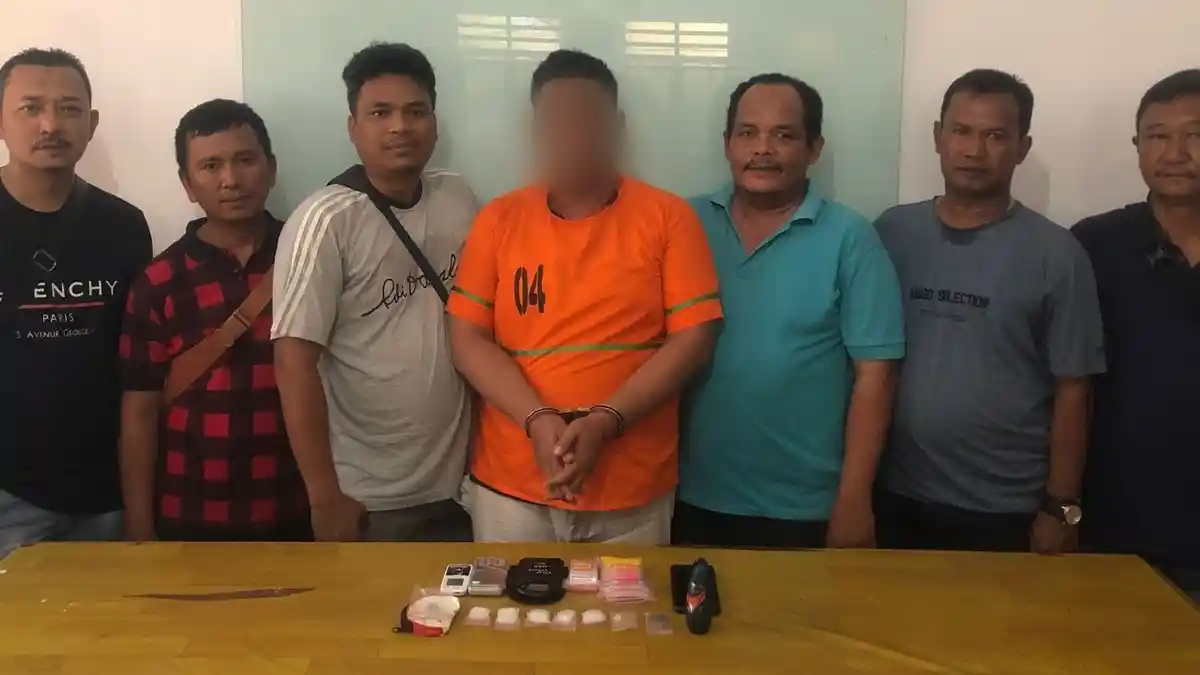 Tim Anti Narkoba Polres Simalungun Ringkus Bandar Sabu di Kecamatan Bandar