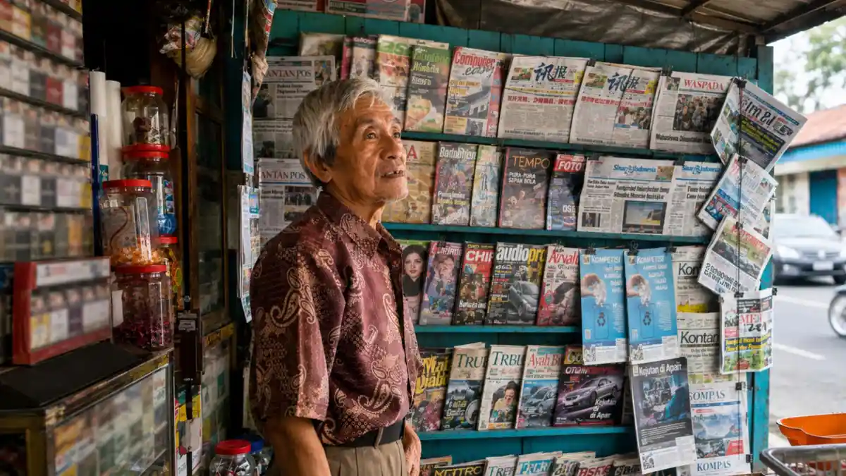 Separuh Abad Menjual Koran di Medan, Cerita Zulfan Menyaksikan Pembaca yang Perlahan Menghilang - Tribun-medan.com