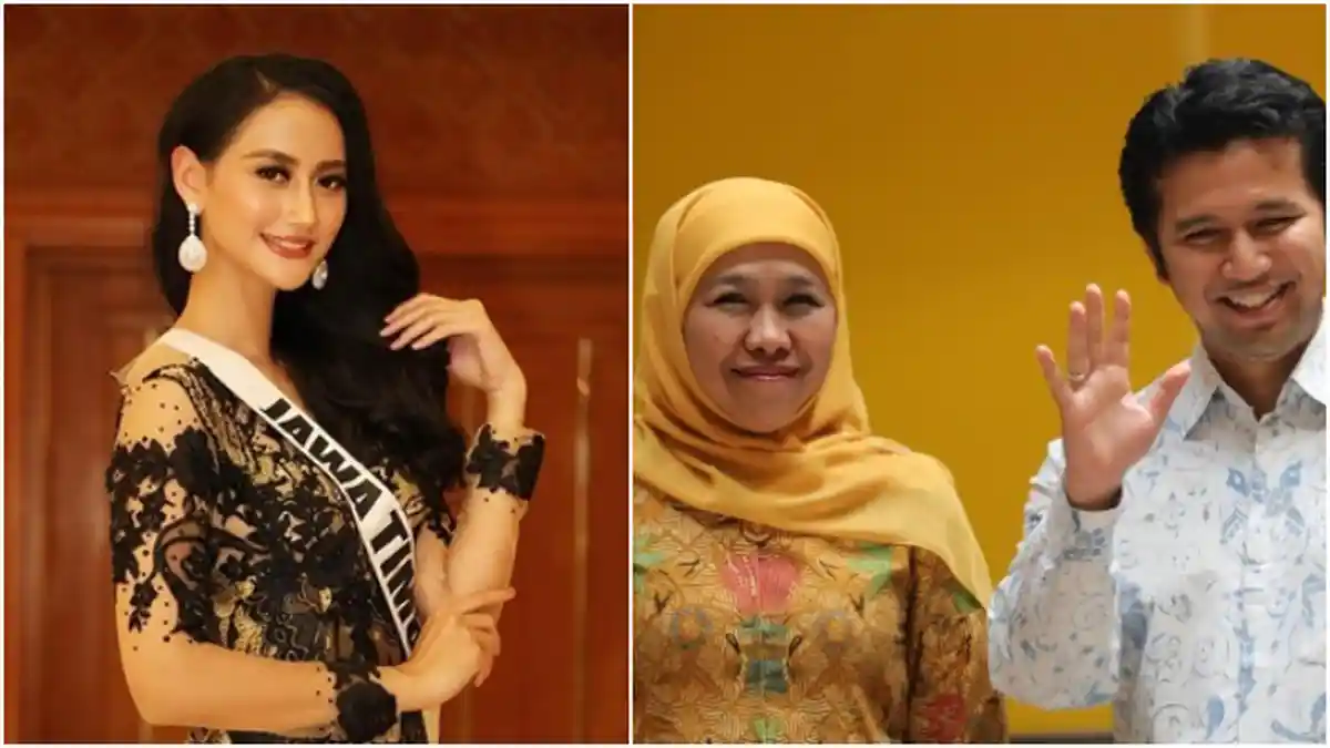 Khofifah dan Emil Dardak Sampaikan Selamat kepada Ayu Maulida, Pemenang Puteri Indonesia 2020
