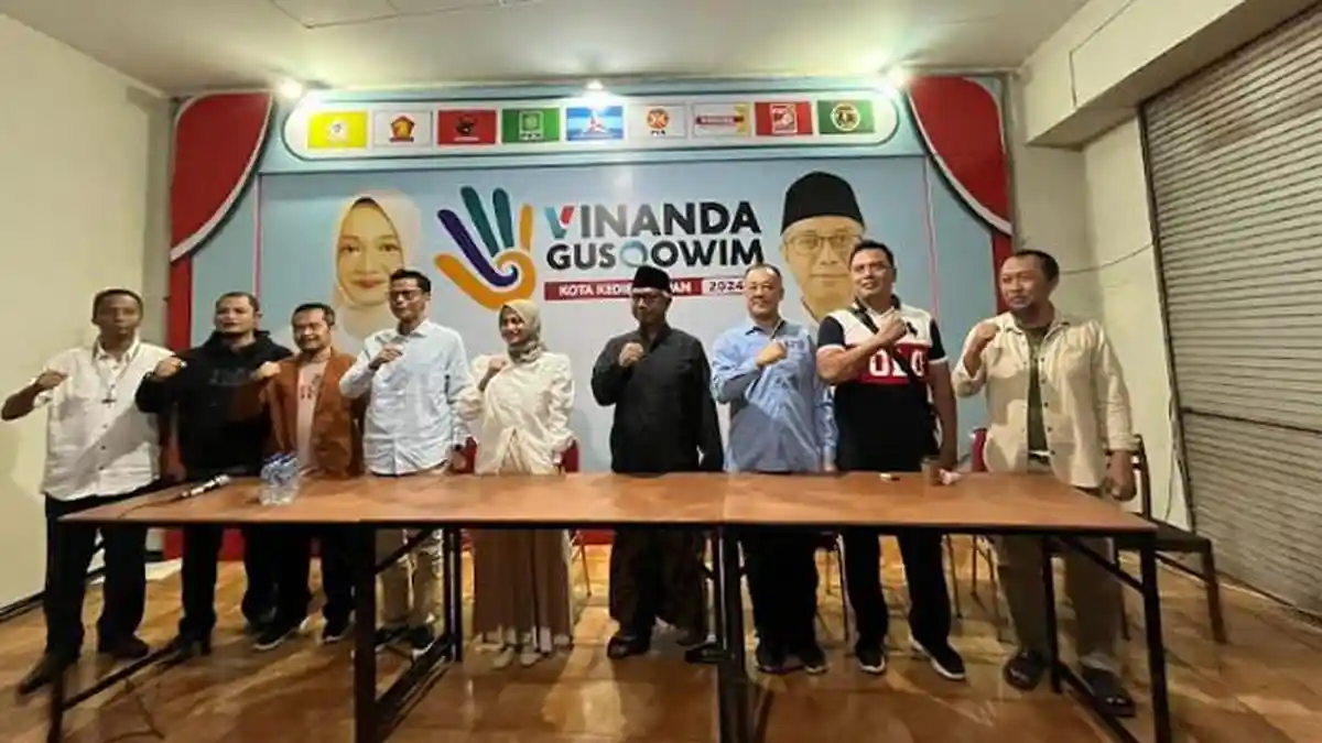 UPDATE Hasil Quick Count Pilkada Kota Kediri 2024, Vinanda-Gus Qowim Klaim Dapat 57 Persen Suara