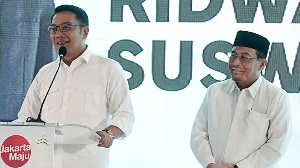 KIM Plus Resmi Usung Ridwan Kamil-Suswono di Pilgub Jakarta