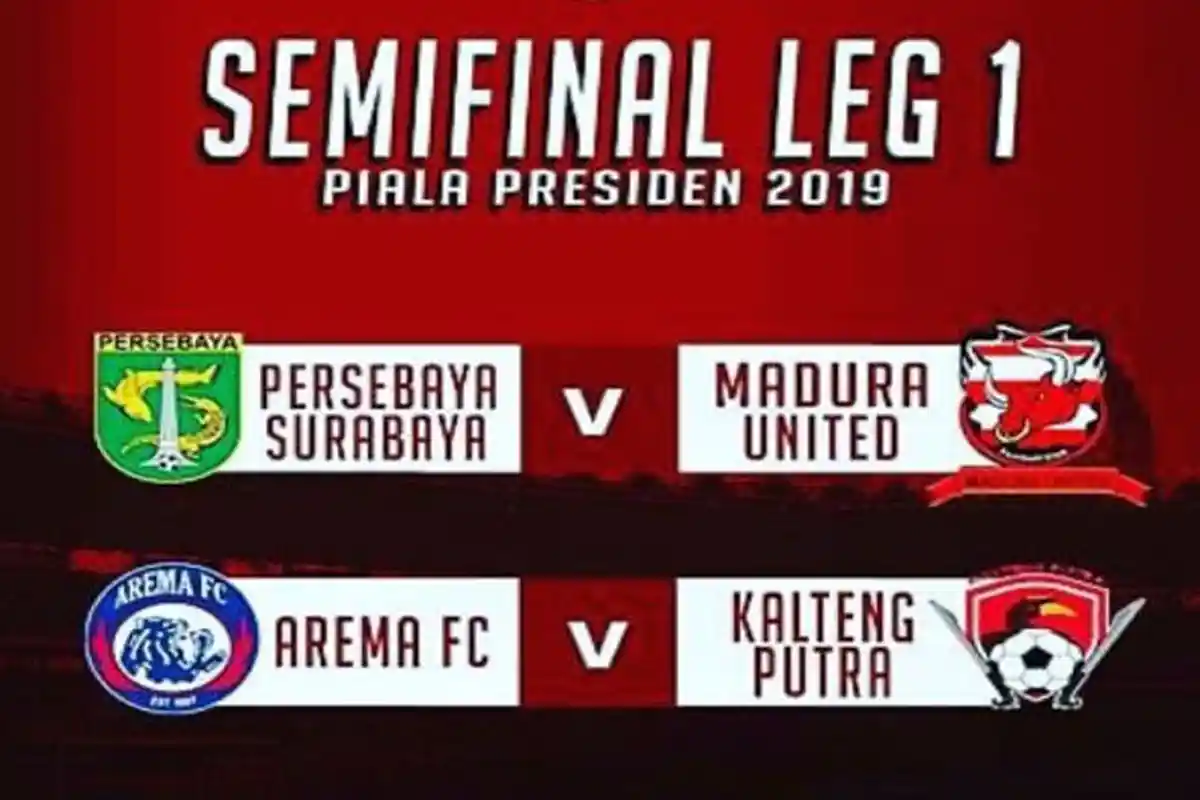 Tim Jawa Timur Dominasi Semifinal Piala Presiden 2019, Berikut Jadwal Lengkap lewat Sistem Home Away