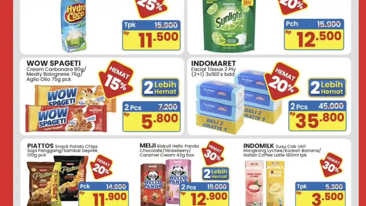 Semarak DISKON! Promo Indomaret 20-23 Juli 2025, Sunlight Rp 12.500 ...